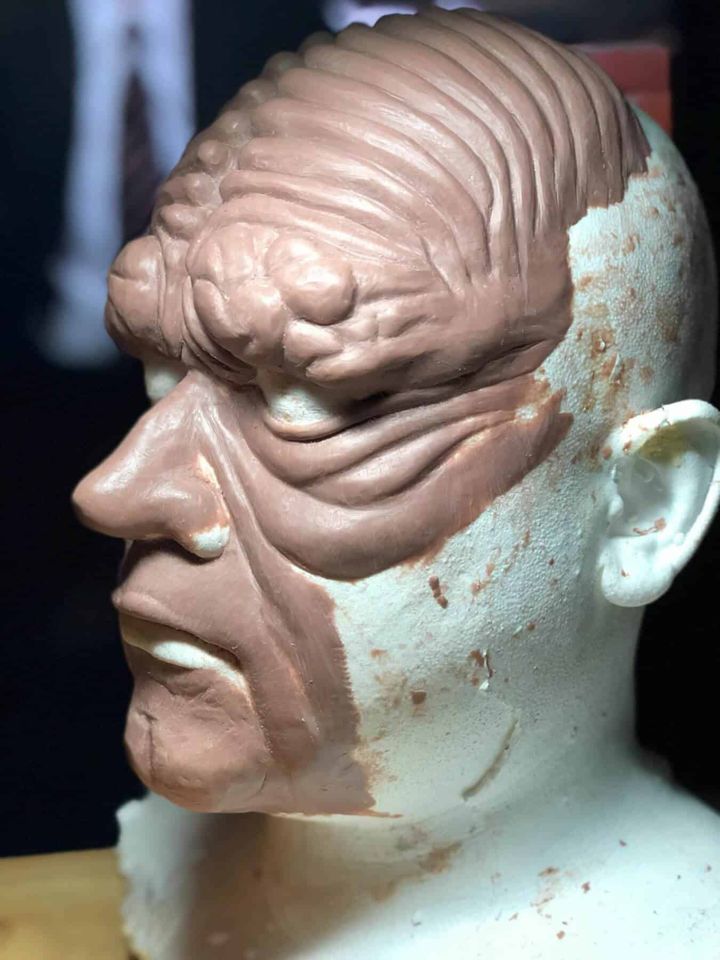 Unpainted Emperor Palpatine mask cast