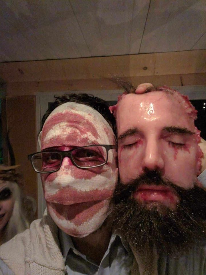 Client and replica face side by side