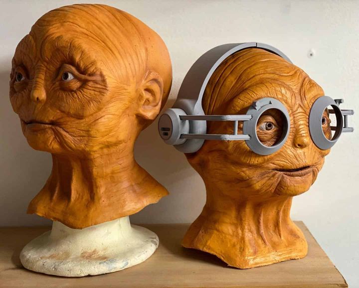 Finished Maz Kanata mask