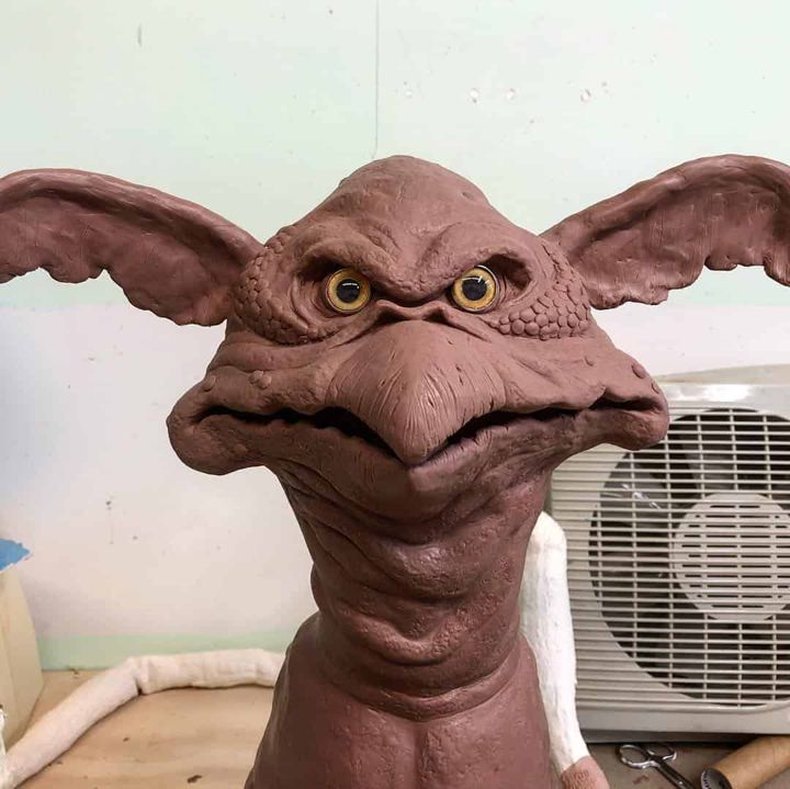 Clay sculpt of Salacious Crumb before molding