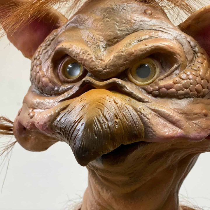 Salacious Crumb puppet seen from the side
